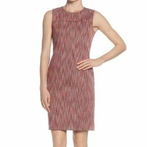 Tahari T 2 Melon Pink Tweed Dress NWT CA76